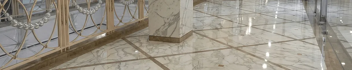 Beautiful marble floor professionally installed in Colorado Springs, CO